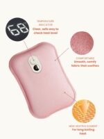 features of our hot pad -- from the temperature gauge to the soft materials